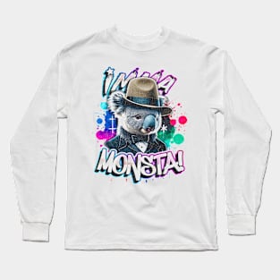 Imma Monsta! KOALA | Whitee | by Asarteon Long Sleeve T-Shirt